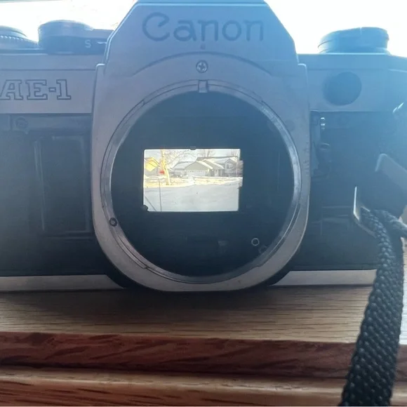 Canon AE-1 35mm SLR Film Camera with Canon 50mm f/1.8 FD Lens. - Picture 3 of 4